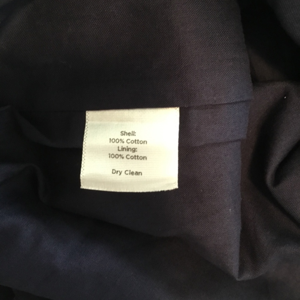 Talbots Ladies Eyelid Lined Skirt Navy Blue Size 8 - Picture 4 of 4